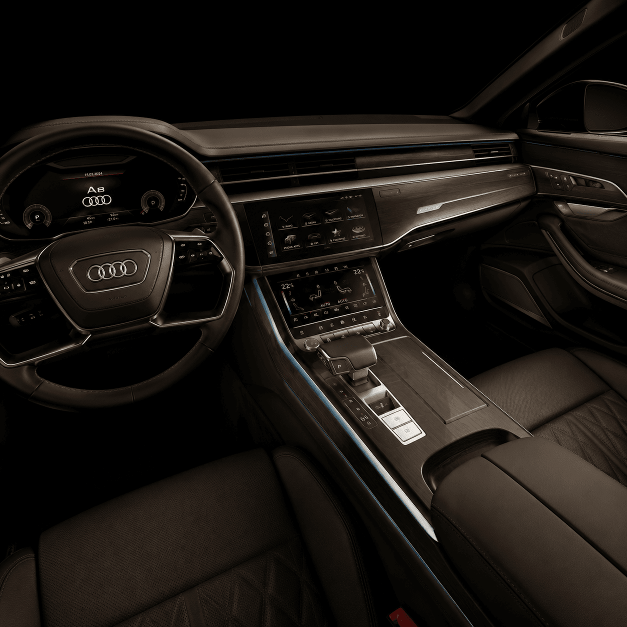 Audi A8 D5 Eucalyptus Wood Interior Trim