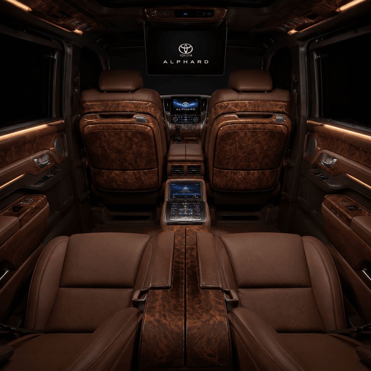Toyota Alphard Executive Lounge Walnut Cabin Trim